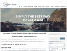 Tablet Screenshot of booking.edwardscoaches.co.uk